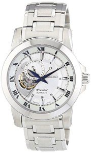 Seiko Men's 41mm Steel Bracelet & Case S. Sapphire Automatic Silver-Tone Dial Analog Watch SSA213J1