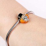 GNOCE Skull Charm Sets Sterling Silver Adventure Together Combination Charm Girl and Cat Bead Sets Fit Bracelet/Necklace for Women Men