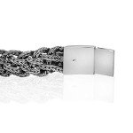 925 Sterling Silver Victorian Flowers Men Bracelet - Made in Thailand – 9