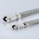 Solid 925 Sterling Silver Small or Big Men Bracelet - Made in Thailand - S 10.5