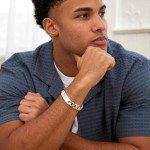 Engravable Sterling Silver Men's Curb Link ID Bracelet, 8" or 9"