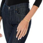 8 Inch 10k Yellow Gold Mens Thick Solid Curb Cuban Bracelet and Anklet, 0.2 Inch (5mm)