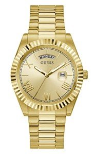 GUESS Men's Analog Watch Gold Stainless Steel Bracelet (Model: GW0265G2)