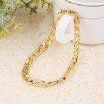 Gold Filled Bracelet Wholesale Men Boy Chain Bracelet Curb Bracelet Wholesale Gift Jewelry