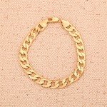 Gold Filled Bracelet Wholesale Men Boy Chain Bracelet Curb Bracelet Wholesale Gift Jewelry