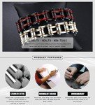 INSEA Mens Titanium Steel 19mm Motorcycle Chain Biker Bracelet Heavy Metal High Polish,8.66 Inch (Gold & Black)