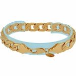 LIFETIME JEWELRY 12mm Flat Cuban Link Chain Bracelet for Men & Women 24k Gold Plated, 8 inches, Gold, no gemstone