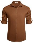 COOFANDY Men's Slim Fit Wrinkle-Free Dress Shirt