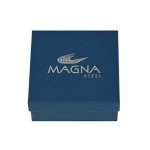 Magna Steel Men's Multi-Layer Genuine Leather Bracelet Wrisband with Stainless Steel Ornaments (Gold)
