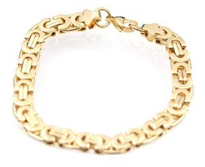 Tophoenix Stainless Steel Golden Byzantium Bracelet Gold Bangles for Mens