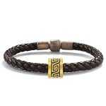 CHOW SANG SANG 999 24K Solid Gold Noir Charm Celtic Knot Thurder and Cloud Motif Charm Blessing Bracelet for Men and Women 93843C, Metal, no gemstone