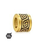 CHOW SANG SANG 999 24K Solid Gold Noir Charm Celtic Knot Thurder and Cloud Motif Charm Blessing Bracelet for Men and Women 93843C, Metal, no gemstone