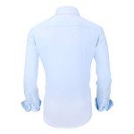 ALEX VANDO Men's Stretch Rayon Dress Shirt - Blue
