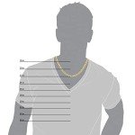 TheDiamondDeal Mens Solid 14K Yellow Gold Or White Gold 5.7mm Shiny Cuban Comfort Curb Chain Necklace For men for Pendants Or Bracelet with Lobster-Claw Clasp (8.5", 20", 22", 24", 26" or 30 inch)…