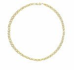 14K SOLID REAL Yellow SOLID Gold 1.7mm Or 3.2mm Or 4.5mm or 6.3mm Shiny Mariner Bracelet Bangle or Foot Anklet for Pendants and For Men and Women with Lobster-Claw Clasp ( 7" 8" 8.5" or 10 inch), Gold