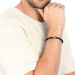 CHOW SANG SANG 999 24K Solid Gold Flying Dragon Tattoo Noir Charm Bracelet for Men & Women 86641C, 5.7', (19 CM), Metal