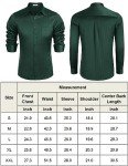 Men's Army Green Satin Dress Shirt
