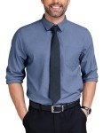 Men's Classic Fit Wrinkle-Free Dress Shirt - Blue