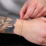 Nuragold 14k Yellow Gold 4mm Solid Rope Chain Diamond Cut Bracelet, Mens Jewelry Lobster Clasp 8" 8.5" 9", Metal, false
