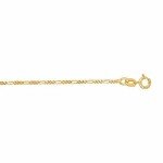14k SOLID Yellow Or White Gold 6.0mm Diamond-Cut Alternate Classic Mens Figaro Chain Necklace Or Bracelet/Foot Anklet for Pendants and Charms with Lobster-Claw Clasp (7", 8.5",18",20",22", 24"30”)