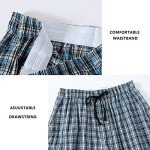 MoFiz Men's Pajama Bottoms Sleep Pants Comfy Cotton Pj Pants With Pockets 3 Pack M