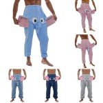 Elephant Pajama Pants for Men Cartoon Funny Novelty Sleepwear Cute Animal Trunk Pajama Bottoms Soft Fleece Sleepwear