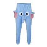 Elephant Pajama Pants for Men Cartoon Funny Novelty Sleepwear Cute Animal Trunk Pajama Bottoms Soft Fleece Sleepwear