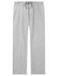 U2SKIIN Mens 100% Cotton Pajama Pants, Lightweight Soft Lounge Pant with Pockets Sleep Pj Bottoms for Men(Light Grey Mel, L)
