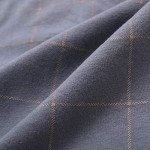 Vulcanodon Mens Cotton Pajama Pants, Lightweight Sleep Pants with Pockets Soft Lounge Pajama Pants for Men Plaid Pj Bottoms(Iron Gray-Plaid, XL)