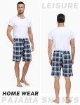 MoFiz Men's Plaid Pajama Shorts Soft Sleep Shorts Stretchy Lounge Shorts Lightweight Night Short Summer Sleepwear Pj Bottoms with Pockets 2 Pack XL