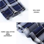 MoFiz Men's Pyjama Pants Plaid Cotton Sleep Lounge Pants Button Fly Pajama Bottoms Christmas Fleece Pj Pants Warm Pyjama Homme Coton With Pockets S