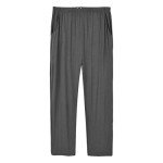 MoFiz Mens Modal Pajama Pant Pajama Bottoms Sleep Lounge PJS Ultra Cozy Lightweight Pants 2-Pack Deep gray/Navy 2XL