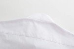 Men's Long Sleeve Collarless Oxford Shirt - White