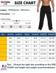 Deyeek Men's Open Bottom Sweatpants Lightweight Sweat Pants for Man Loose Fit Cotton Pajamas Lounge Pants with Pockets Black
