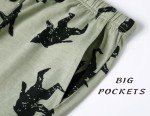 ENJOYNIGHT 2 Pack Mens Pajama Shorts Cotton Sleep Bottoms with Pockets & Drawstring(Large,Bigfoot+Panda)