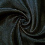 air-SMART Mens Silk Satin Pajama Pants Long PJ Bottoms (M, Black)