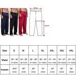 air-SMART Mens Silk Satin Pajama Pants Long PJ Bottoms (M, Black)