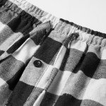 Vnihaq Mens Buffalo Plaid Pajama Pants Classic Casual Plaid Pj Bottoms Comfy Checkered Drawstring Sleepwear with Pockets, 02- Black, Small