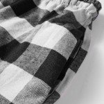 Vnihaq Mens Buffalo Plaid Pajama Pants Classic Casual Plaid Pj Bottoms Comfy Checkered Drawstring Sleepwear with Pockets, 02- Black, Small