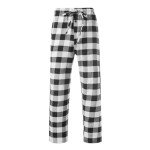 Vnihaq Mens Buffalo Plaid Pajama Pants Classic Casual Plaid Pj Bottoms Comfy Checkered Drawstring Sleepwear with Pockets, 02- Black, Small