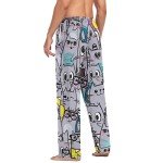 Lovely Cats Men's Straight-Fit Sleep Pajama Pant Lounge PJ Bottoms with Pockets Drawstring