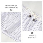 GENEMEN Mens Mesh Shorts Hollow Out Fishnet Boxer Lounge Bottoms Sexy Pajamas (White, L)