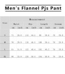 ENJOYNIGHT Mens Flannel Pajama Pants 100% Cotton Lounge Bottoms Plaid Pjs（Large,Blue）