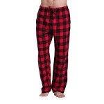 Pajama Pants for Men Comfy Drawstring Fit Casual Workout Sweatpants Soft and Warm Plaid Lightweigth Bottom with Pockets