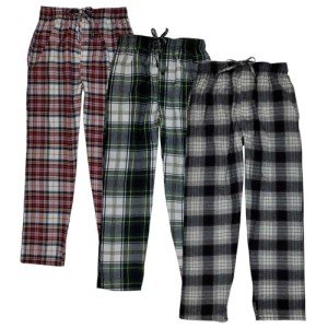 Different Touch 3 Pack Big and Tall Pajama Lounge Pants with Pocket Cotton Bottoms Sleepwear For Men, Assorted B, 3X-Large