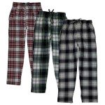 Different Touch 3 Pack Big and Tall Pajama Lounge Pants with Pocket Cotton Bottoms Sleepwear For Men, Assorted B, 3X-Large