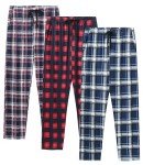 JINSHI Men's Home Sleep Pajama Pant Lounge Nightwear Bottom Breathable Pjs Pant 2-Pack(A),XL