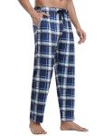 JINSHI Men's Home Sleep Pajama Pant Lounge Nightwear Bottom Breathable Pjs Pant 2-Pack(A),XL