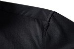 Men's Slim Fit Long Sleeve Button-Up Shirt - Black