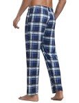 JINSHI Men's Home Sleep Pajama Pant Lounge Nightwear Bottom Breathable Pjs Pant 2-Pack(A),XL